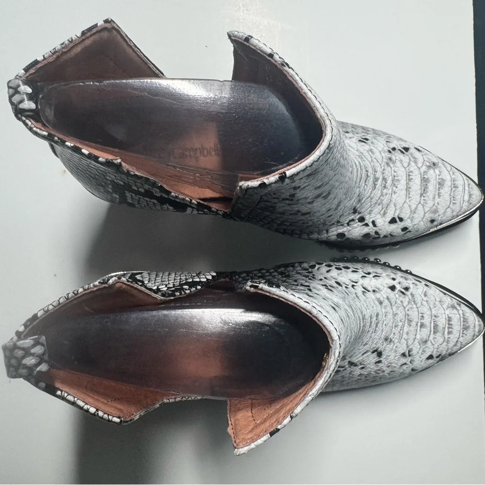 Jeffrey Campbell Optimum Snake‎ Skin Booties